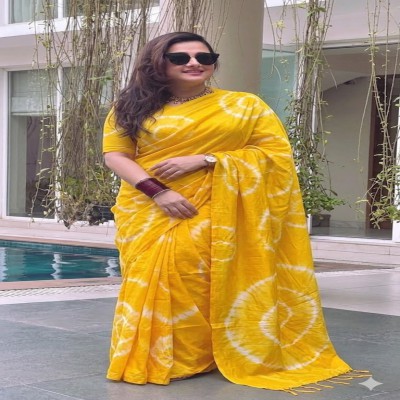 Shibori Dye Silk Saree
