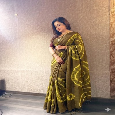 Shibori Dye Silk Saree