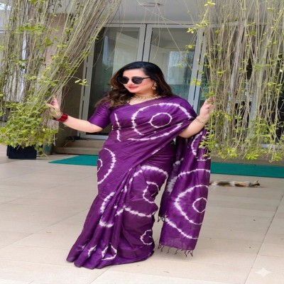 Shibori Dye Silk Saree
