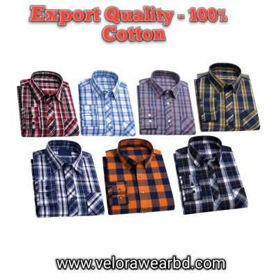 7pcs Check Shirt ( Single Pocket)