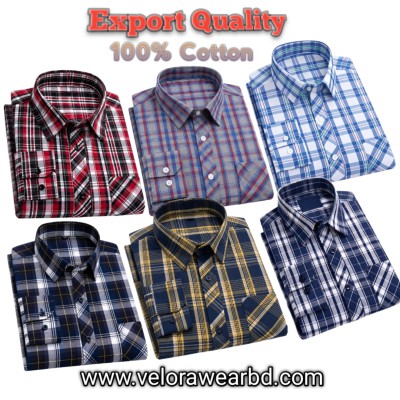6pcs Check Shirt ( Single Pocket)