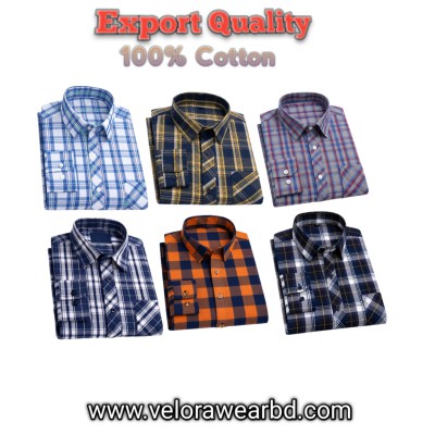 6pcs Check Shirt ( Single Pocket)