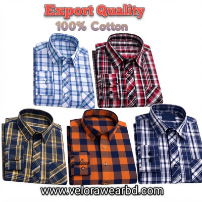 5pcs Check Shirt ( Single Pocket)