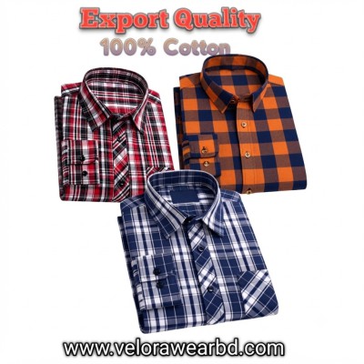 3pcs Check Shirt ( Single Pocket)