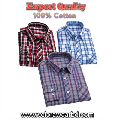 3pcs Check Shirt ( Single Pocket)
