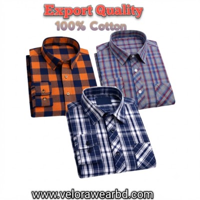 3pcs Check Shirt ( Single Pocket)