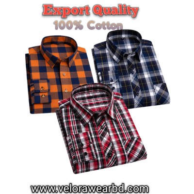 3pcs Check Shirt ( Single Pocket)