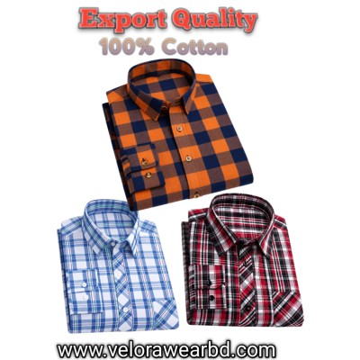 3pcs Check Shirt ( Single Pocket)