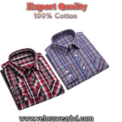 2pcs Check Shirt ( Single Pocket)