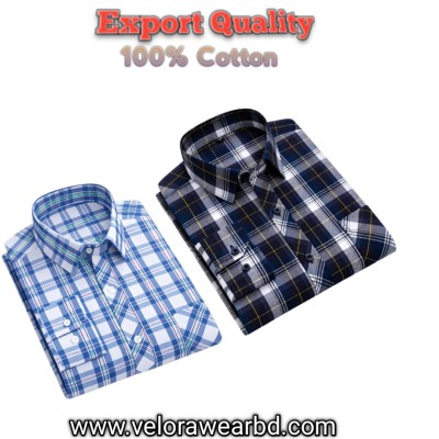 2pcs Check Shirt ( Single Pocket)