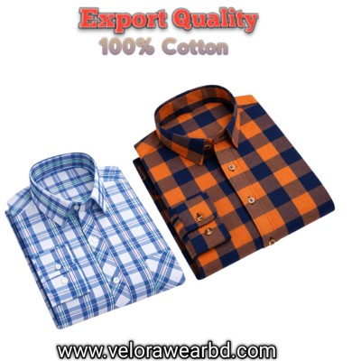 2pcs Check Shirt ( Single Pocket)