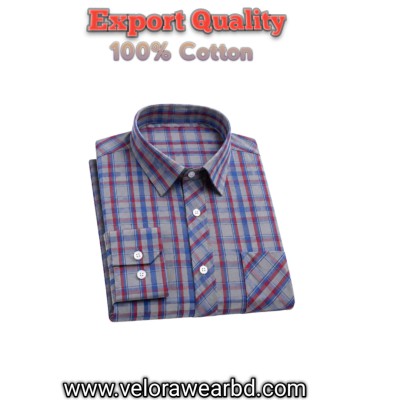 1pcs Check Shirt ( Single Pocket)