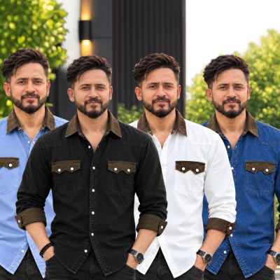 Double pocket denim shirt