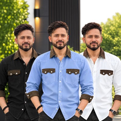 Double pocket denim shirt