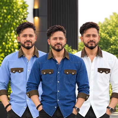 Double pocket denim shirt