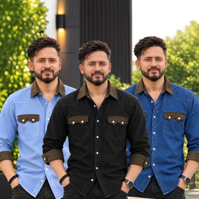 Double pocket denim shirt