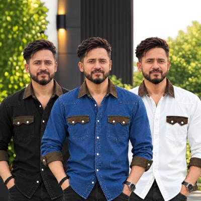 Double pocket denim shirt